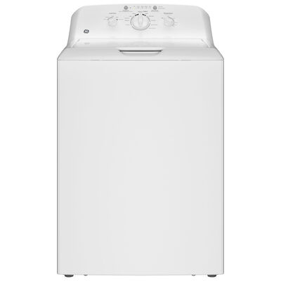 GE 27 in. 4.0 cu. ft. Top Load Washer with Stainless Steel Basket, Water Level Control & Agitator - White | GTW220ACWWW