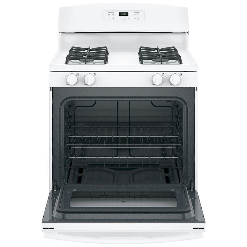 GE 30 in. 4.8 cu. ft. Gas Range with 4 Sealed Burners - White, White, hires