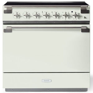 AGA Elise Series 36 in. 4.5 cu. ft. Convection Oven Freestanding Electric Range with 5 Induction Zones - White, , hires