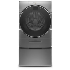 Whirlpool 27 in. 5.0 Cu. Ft. Smart Front Loading Washer with 35 Wash Programs, 12 Wash Options, Sanitize Cycle, Steam Wash & Self Clean - Chrome Shadow, , hires