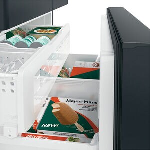 Cafe 36 in. 23.1 cu. ft. Smart Counter Depth French Door Refrigerator with Internal Water Dispenser - Matte Black, Matte Black, hires