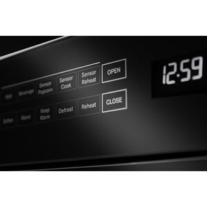 JennAir Noir 30 in. 1.2 cu. ft. 950W Drawer Microwave with Sensor Cooking - Floating Glass Black, , hires