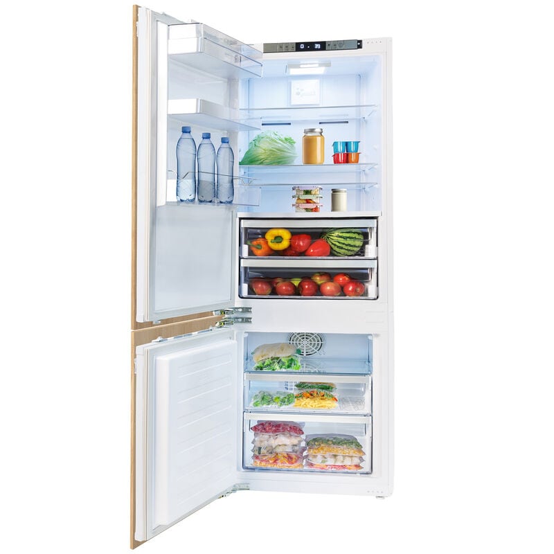 Blomberg 22 in. 8.4 cu. ft. Built-In Bottom Freezer Refrigerator - Custom Panel Ready, , hires