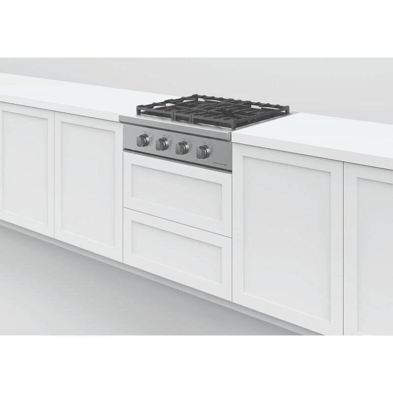 Fisher Paykel Pro Series 9 30 in. 4-Burner Natural Gas Rangetop with Simmer Burner & Power Burner - Stainless Steel, , hires