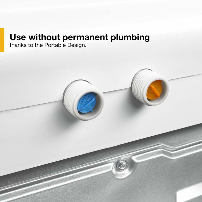 Whirlpool 21 in. 1.6 cu. ft. Portable Washer with Flexible Installation - White, , hires