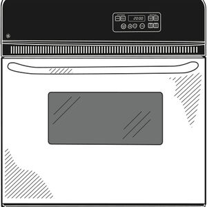 GE 24 in. 2.7 cu. ft. Electric Single Wall Oven - Stainless Steel, Stainless Steel, hires