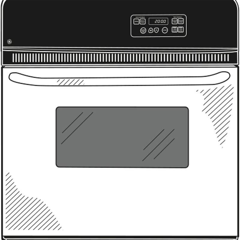 GE 24 in. 2.7 cu. ft. Electric Single Wall Oven - Stainless Steel, Stainless Steel, hires