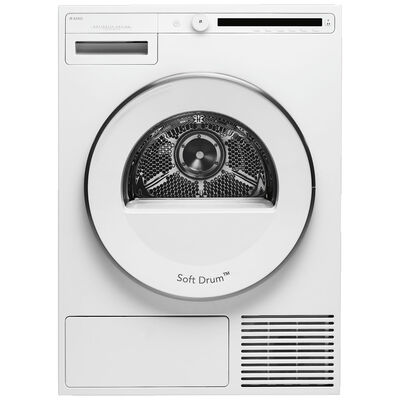 Asko Classic Series 23 in. 4.1 cu. ft. Stackable Condenser Electric Dryer with Sensor Dry - White | T208CW