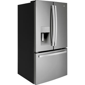 GE 36 in. 25.6 cu. ft. French Door Refrigerator with Ice & Water Dispenser - Fingerprint Resistant Stainless, Fingerprint Resistant Stainless, hires