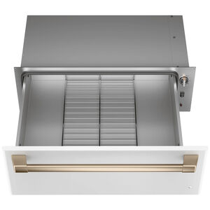 Cafe 30 in. 1.9 cu. ft. Warming Drawer with Humidity Control - Matte White, Matte White, hires