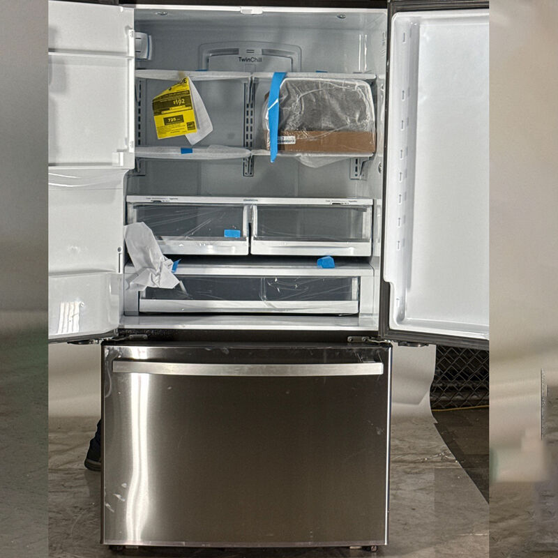 GE Profile 36 in. 27.7 cu. ft. French Door Refrigerator with Ice & Water Dispenser - Fingerprint Resistant Stainless (Open Box Good Condition), , hires