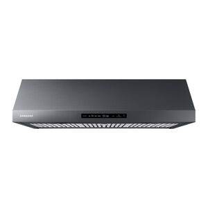 Samsung 36 in. Standard Style Range Hood with 4 Speed Settings, 390 CFM, Convertible Venting & 2 LED Lights - Black Stainless Steel, Black Stainless Steel, hires