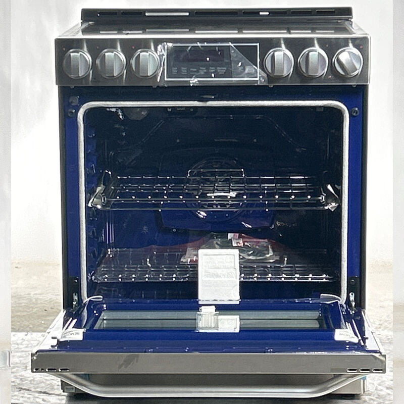 LG Studio 30 in. 6.3 cu. ft. Smart Convection Oven Slide-In Electric Range with 5 Induction Zones - Stainless Steel (Open Box Excellent Condition), , hires