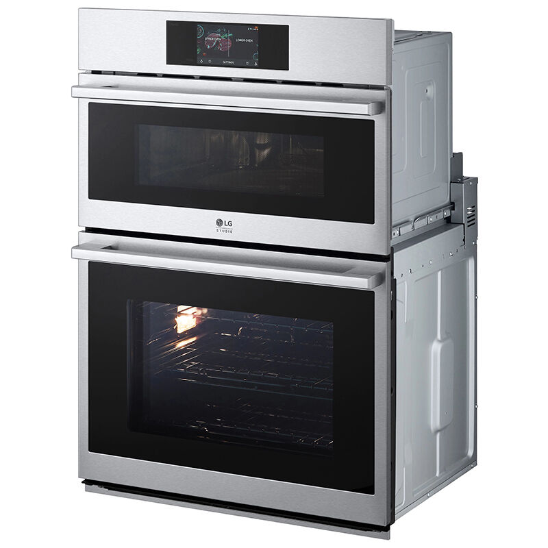 LG 30 in. 6.4 cu. ft. Smart Steam Electric Microwave/Wall Oven Combo with True European Convection & Sensor Cooking - PrintProof Stainless Steel, , hires