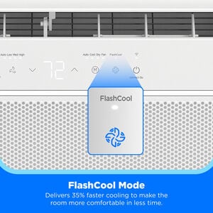 Midea QB Series 10,000 BTU 115V U-Shaped Smart Energy Star Window Air Conditioner with Inverter, 3 Fan Speeds, Sleep Mode & Remote Control - White, , hires