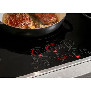 GE Profile 30 in. 4-Burner Smart Induction Cooktop with Simmer Burner & Power Burner - Black, , hires