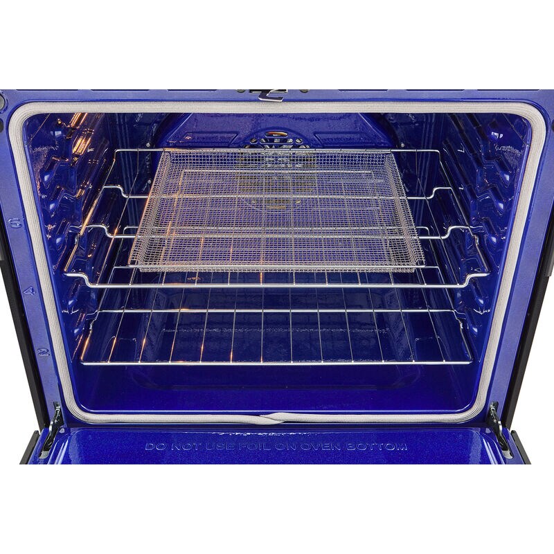 LG 30 in. 6.3 cu. ft. Smart Air-Fry True European Convection Slide-In Gas Range with 5 Sealed Burners & Griddle - Black Stainless Steel, , hires