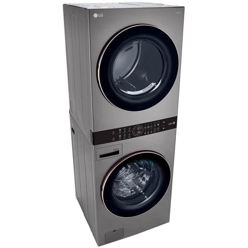 LG 27 in. WashTower with 4.5 cu. ft. Washer with 6 Wash Programs & 7.4 cu. ft. Electric Dryer with 6 Dryer Programs, Sensor Dry & Wrinkle Care - Graphite Steel, Graphite Steel, hires