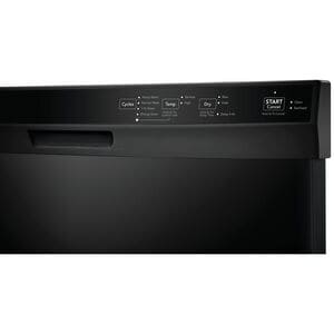 Frigidaire 24 in. Front Control Dishwasher with 54 dBa Sound Level, MaxDry & Pocket - Black, Black, hires