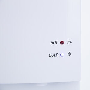 Avanti 11" Freestanding Hot And Cold Water Water Dispenser with Child Safety Guard - White, , hires