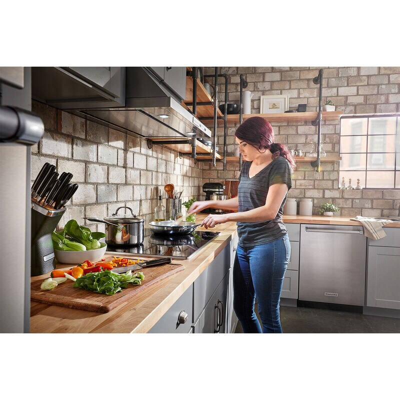 KitchenAid 30 in. 5-Burner Electric Cooktop with Simmer Burner & Power Burner - Stainless Steel, , hires