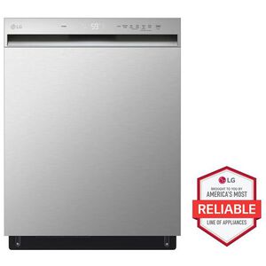 LG 24 in. Front Control Dishwasher with 50 dBa Sound Level, Dynamic Dry & Pocket - Stainless Steel, , hires