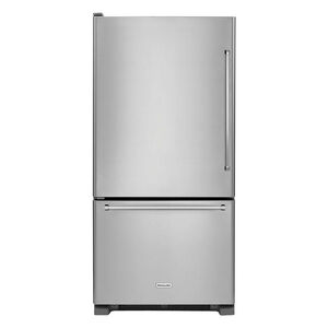 KitchenAid 30 in. 19.0 cu. ft. Bottom Freezer Refrigerator Left Hinged - Stainless Steel, , hires