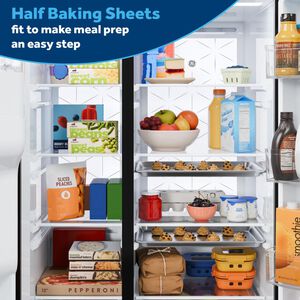 GE 36 in. 23.5 cu. ft. Smart Counter Depth Side-by-Side Refrigerator with Ice & Water Dispenser - Fingerprint Resistant Stainless, , hires