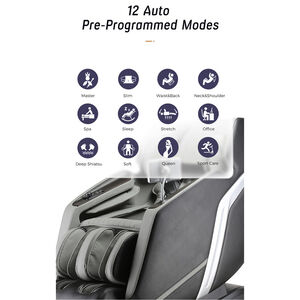 Lifesmart 4D Zero Gravity Massage Chair with Bluetooth Speakers - Gray & Black, , hires