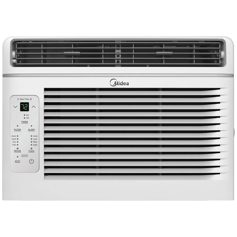 Midea 6,000 BTU Window Air Conditioner with 3 Fan Speeds, Sleep Mode & Remote Control - White, , hires