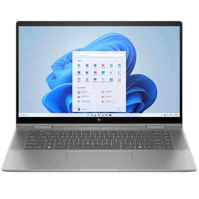HP Envy x360 15.6 in. 2-in-1 Touchscreen Notebook with AI-Enabled, Intel Core Ultra 5 125U, 1.3 GHz CPU, Intel Arc GPU, 8 GB RAM, 512 GB SSD, up to 13.50 Hrs. of Battery Life & Windows 11 Home - Silver | 15-FE1010NR