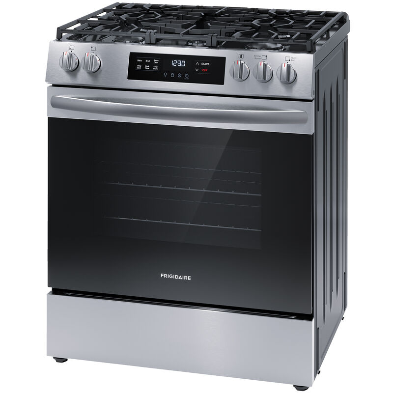 Frigidaire 30 in. 5.1 cu. ft. Slide-In Gas Range with 5 Sealed Burners - Stainless Steel, Stainless Steel, hires