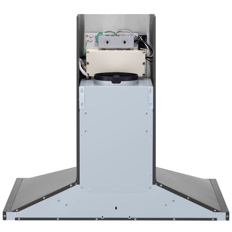 Signature Kitchen Suite 36 in. Smart Ducted Chimney Style Range Hood with 600 CFM, 5 Fan Speeds & 1 LED Light - Stainless Steel, , hires