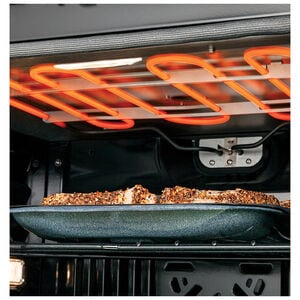 GE Profile 30 in. 6.7 cu. ft. Speed Electric Microwave/Wall Oven Combo with True European Convection & Sensor Cooking - Stainless Steel, , hires