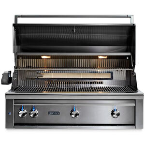 Lynx Professional 42 in. 4-Burner Built-In Natural Gas Grill with Rotisserie & Smoker Box - Stainless Steel, , hires