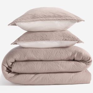 BEDGEAR Performance Duvet & 2pc Sham Set, Arrowhead, Blush, Queen, , hires