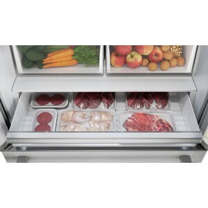 Sharp 36 in. 22.5 cu. ft. Counter Depth 4-Door French Door Refrigerator with Ice Maker - Stainless Steel, , hires