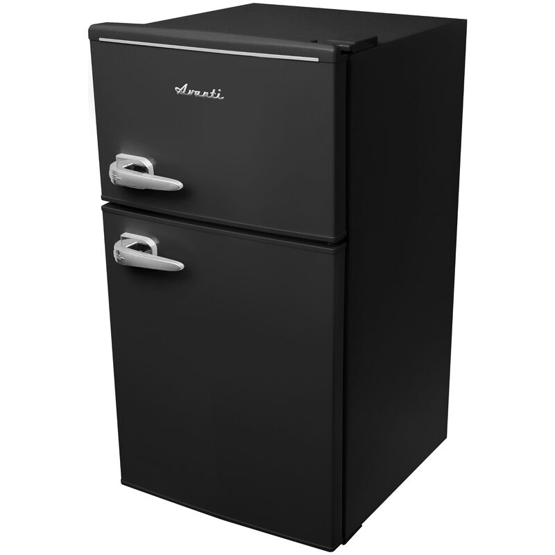 Avanti 18 in. 3 cu. ft. Mini Fridge with Top Freezer - Black, Black, hires