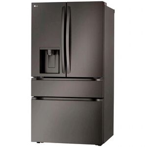 LG 36 in. 28.6 cu. ft. Smart 4-Door French Door Refrigerator with Ice & Water Dispenser - PrintProof Black Stainless Steel, PrintProof Black Stainless Steel, hires
