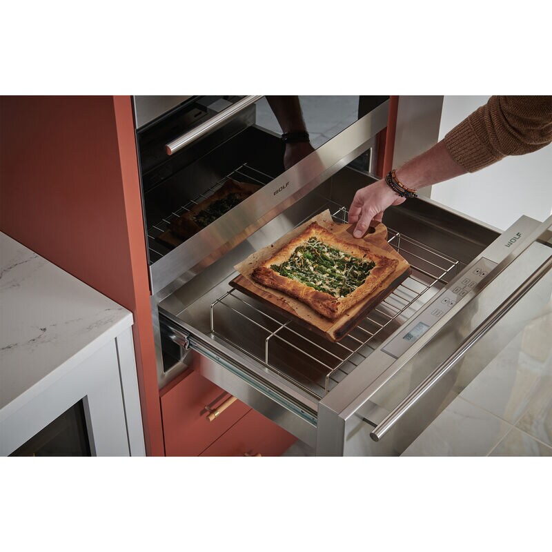 Wolf 30 in. 1.6 cu. ft. Warming Drawer with Variable Temperature Controls & Electronic Humidity Controls - Custom Panel Ready, , hires