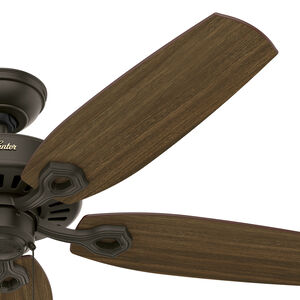 Hunter 52 inch Builder Ceiling Fan and Pull Chain - New Bronze, Bronze, hires