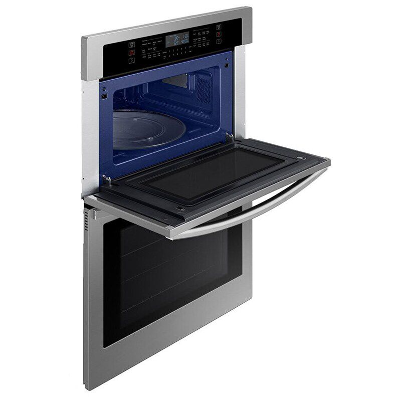 Samsung 30 in. 7 cu. ft. Smart Electric Microwave/Wall Oven Combo with Sensor Cooking - Stainless Steel, Stainless Steel, hires