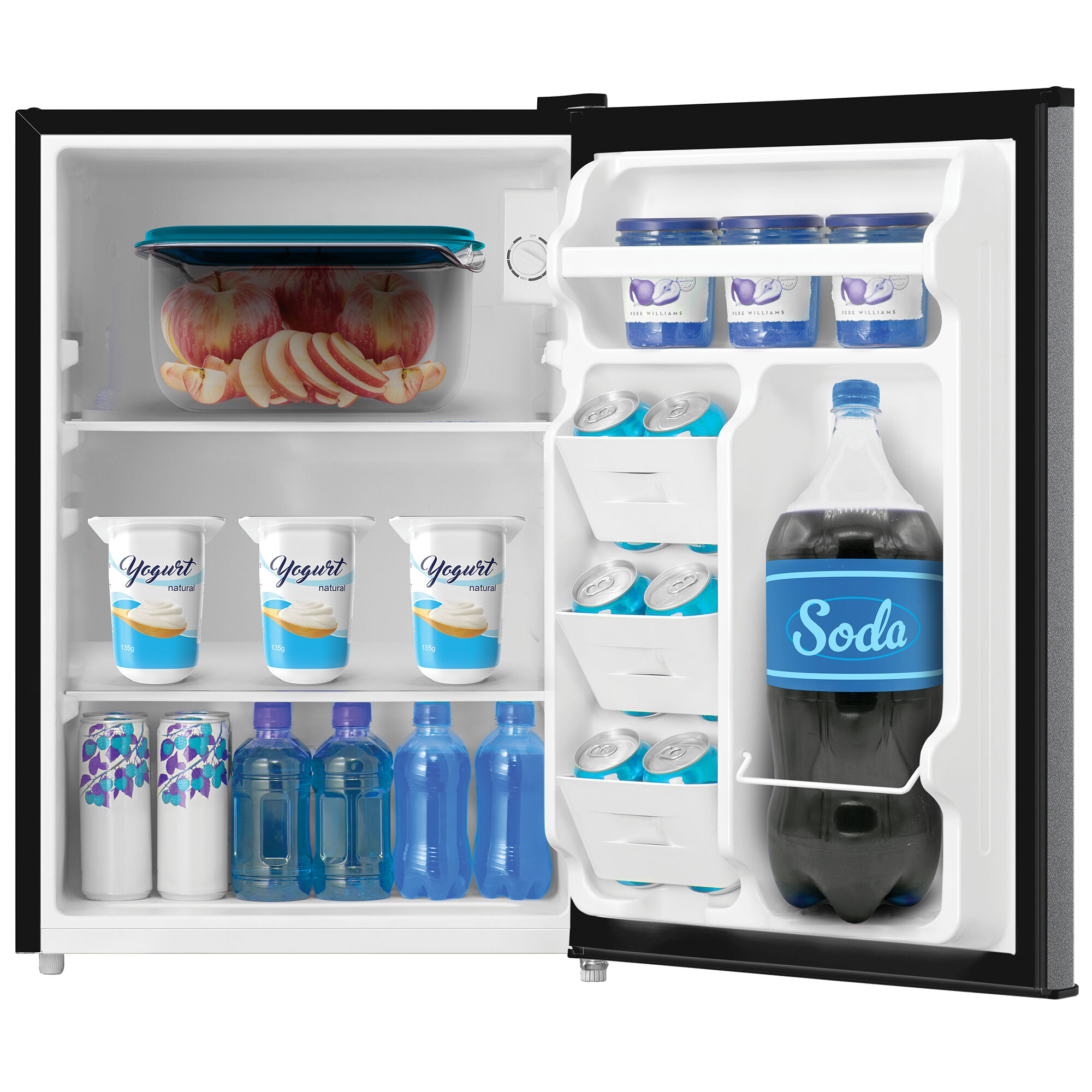 Midea 19 in. 2.7 cu. ft. Mini Fridge - Stainless Steel | P.C.