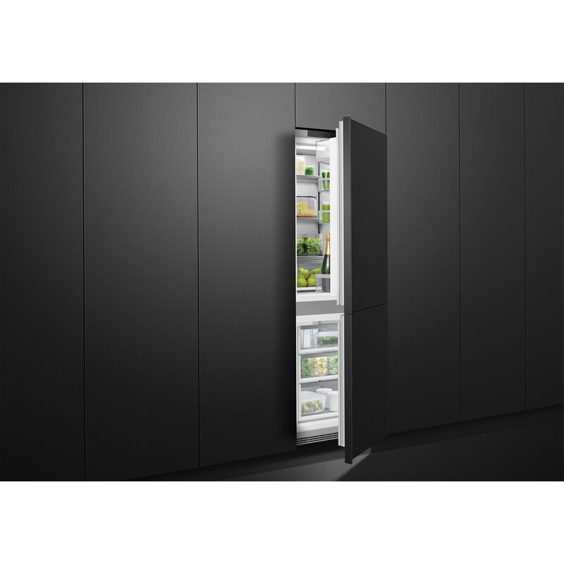 Fisher & Paykel Series 9 24 in. 10.7 cu. ft. Built-In Smart Counter Depth Bottom Freezer Refrigerator with Internal Water Dispenser - Custom Panel Ready, , hires