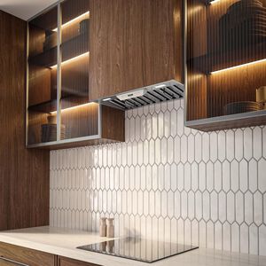 Zephyr Tornado II 36 in. Ducted Standard Style Range Hood with 600 CFM, 5 Fan Speeds & 2 LED Lights - Stainless Steel, , hires