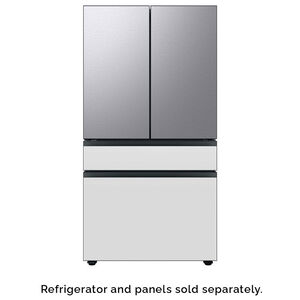 Samsung Bespoke 4-Door French Door Bottom Panel for Refrigerators - White Glass, , hires
