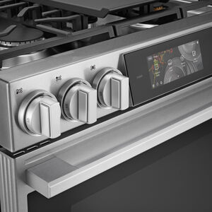 LG Signature 30 in. 6.3 cu. ft. Smart Air-Fry True European Convection Slide-in Gas Range with 5 Sealed Burners & Griddle - PrintProof Stainless Steel, , hires