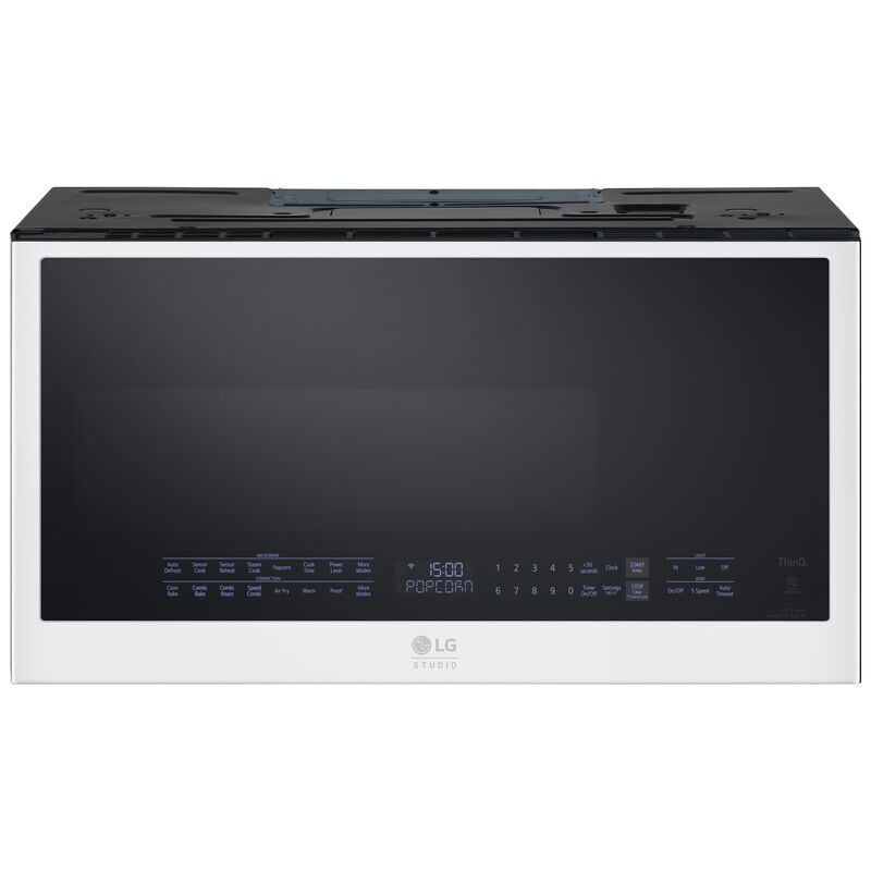 LG Studio 30 in. 1.7 cu. ft. 950W Smart Over-the-Range Microwave with 300 CFM, Convection & Sensor Cooking - Essence White, , hires