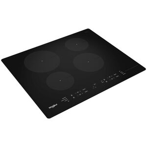 Whirlpool 24 in. 4-Burner Induction Cooktop with Simmer Burner & Power Burner - Black, , hires
