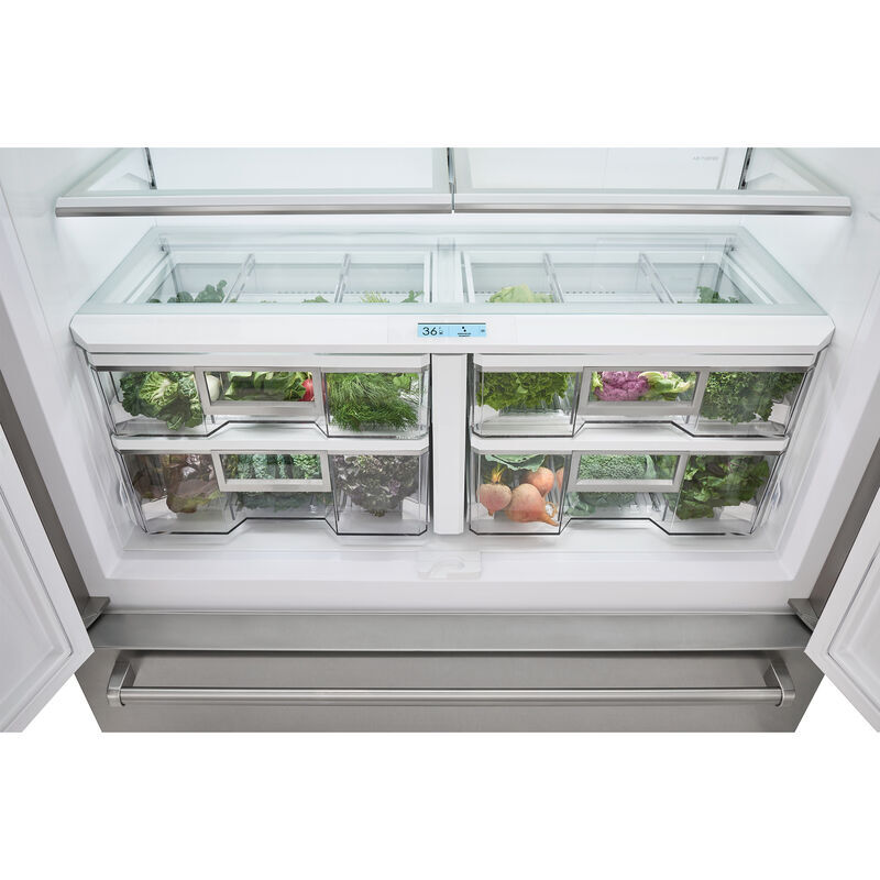 Sub-Zero Classic Series 48 in. Built-In 28.9 cu. ft. Smart French Door Refrigerator with Tubular Handles & Internal Water Dispenser - Stainless Steel, , hires